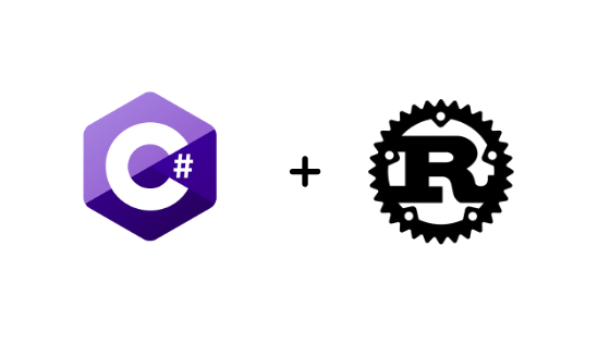 C# and Rust logos